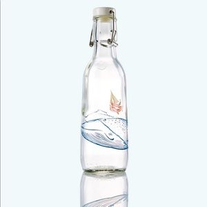 Love Bottle Reusable Glass Water Bottle
